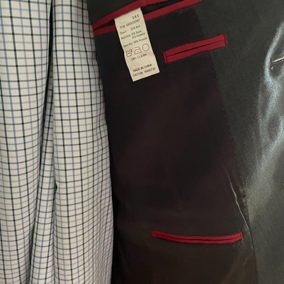 Slim-fit Gray Alfani Suit Jacket 36S - Picture 5 of 9